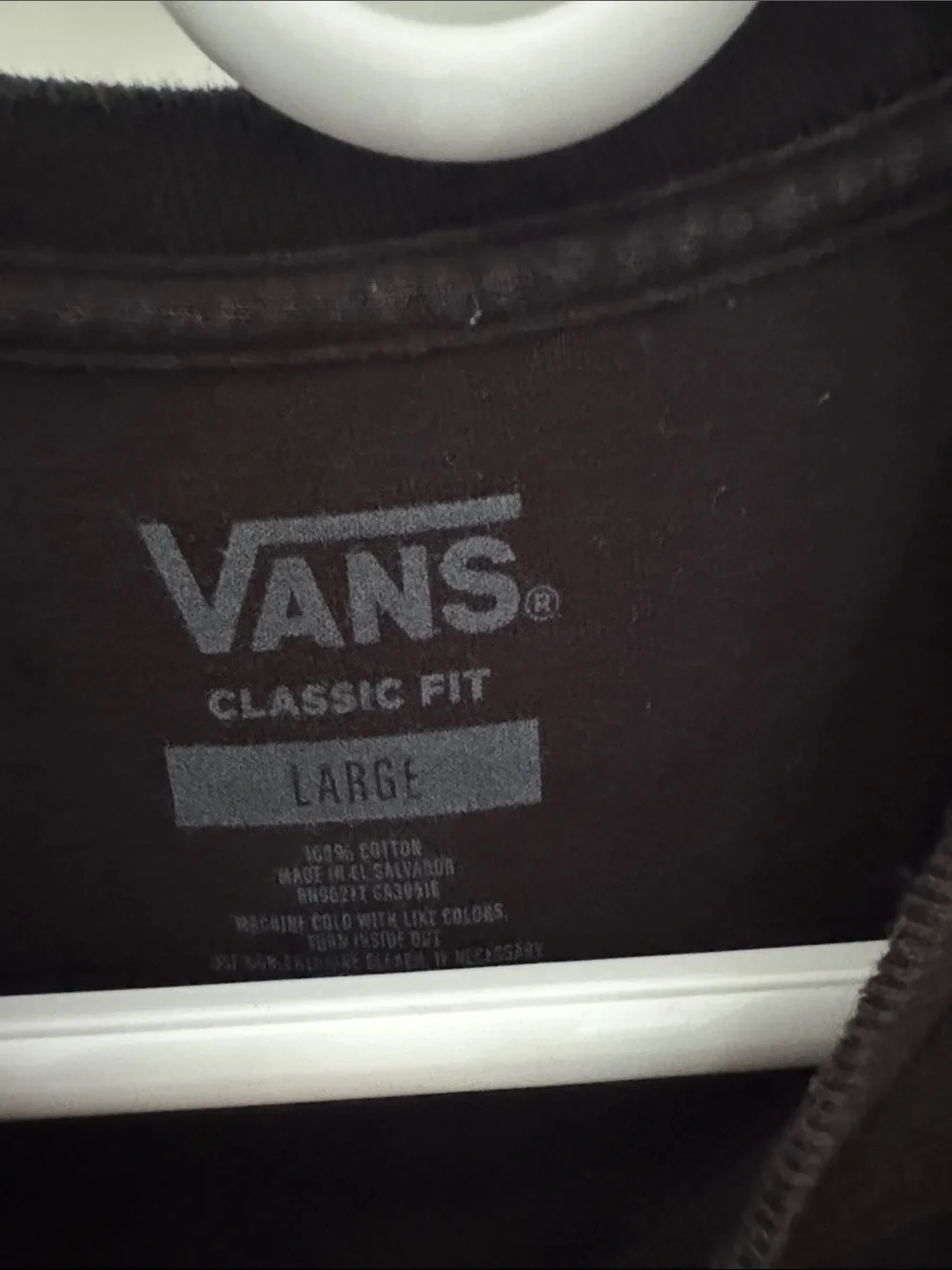 Vans Black Tee with Red and Blue Pipe Masters Graphic Size Large
